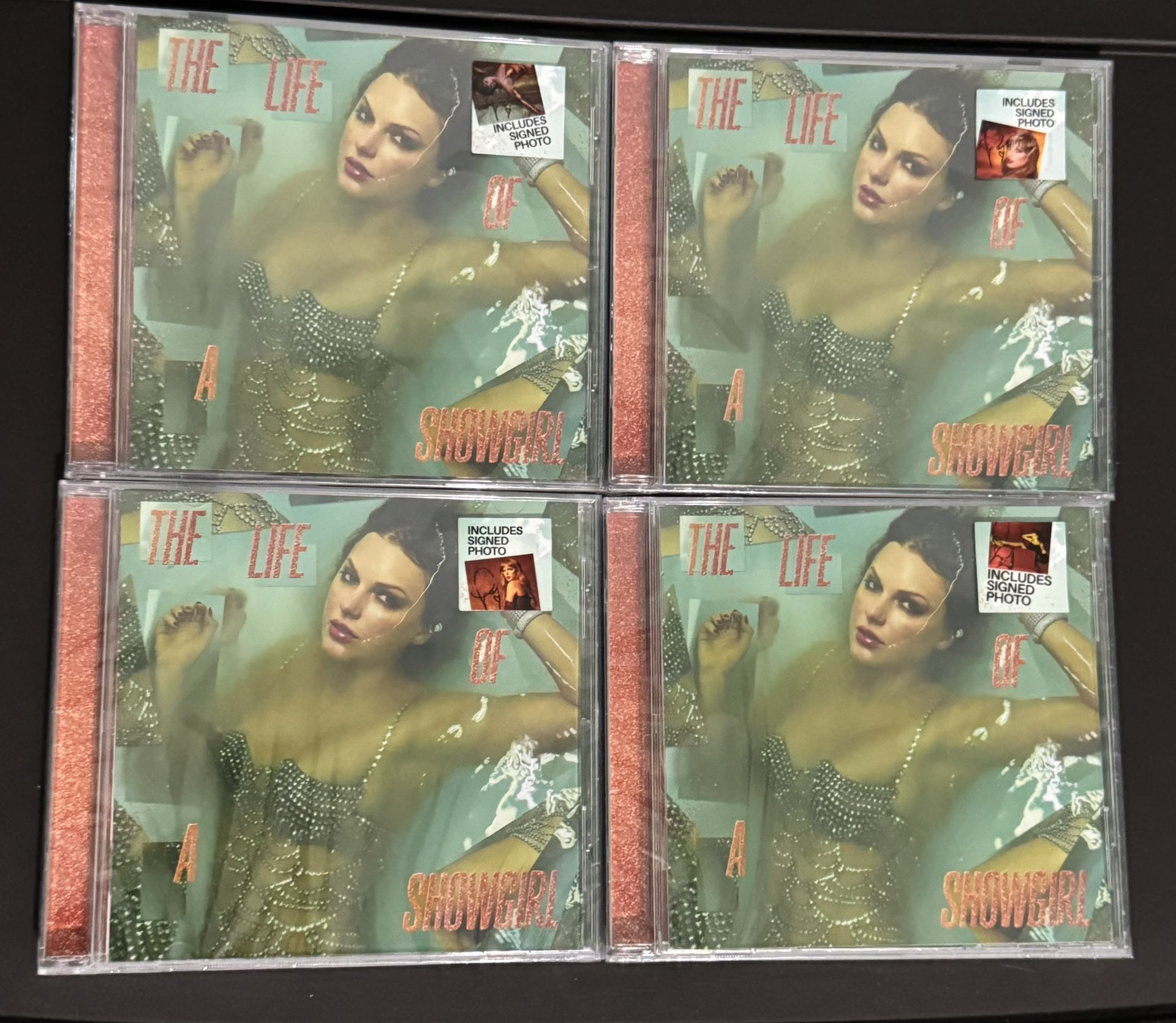 Taylor Swift Signed Life Of A Showgirl CD Bundle 1 4
