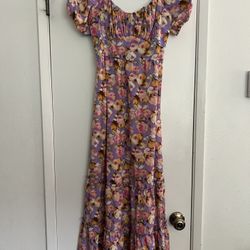 Lavender Floral Dress (medium)