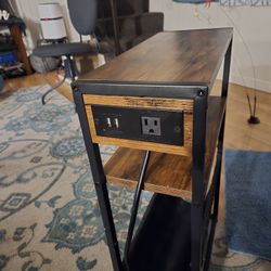 2 End Tables With USB /plug Power