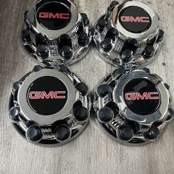 4PCs GMC 8 Lugs Chrome REPLACEMENT WHEELCENTER CAP HUB Sierra Yukon Suburban Van