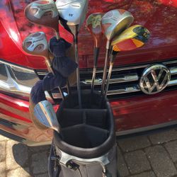 Golf Clubs Taylormade And Others Plus A Bag