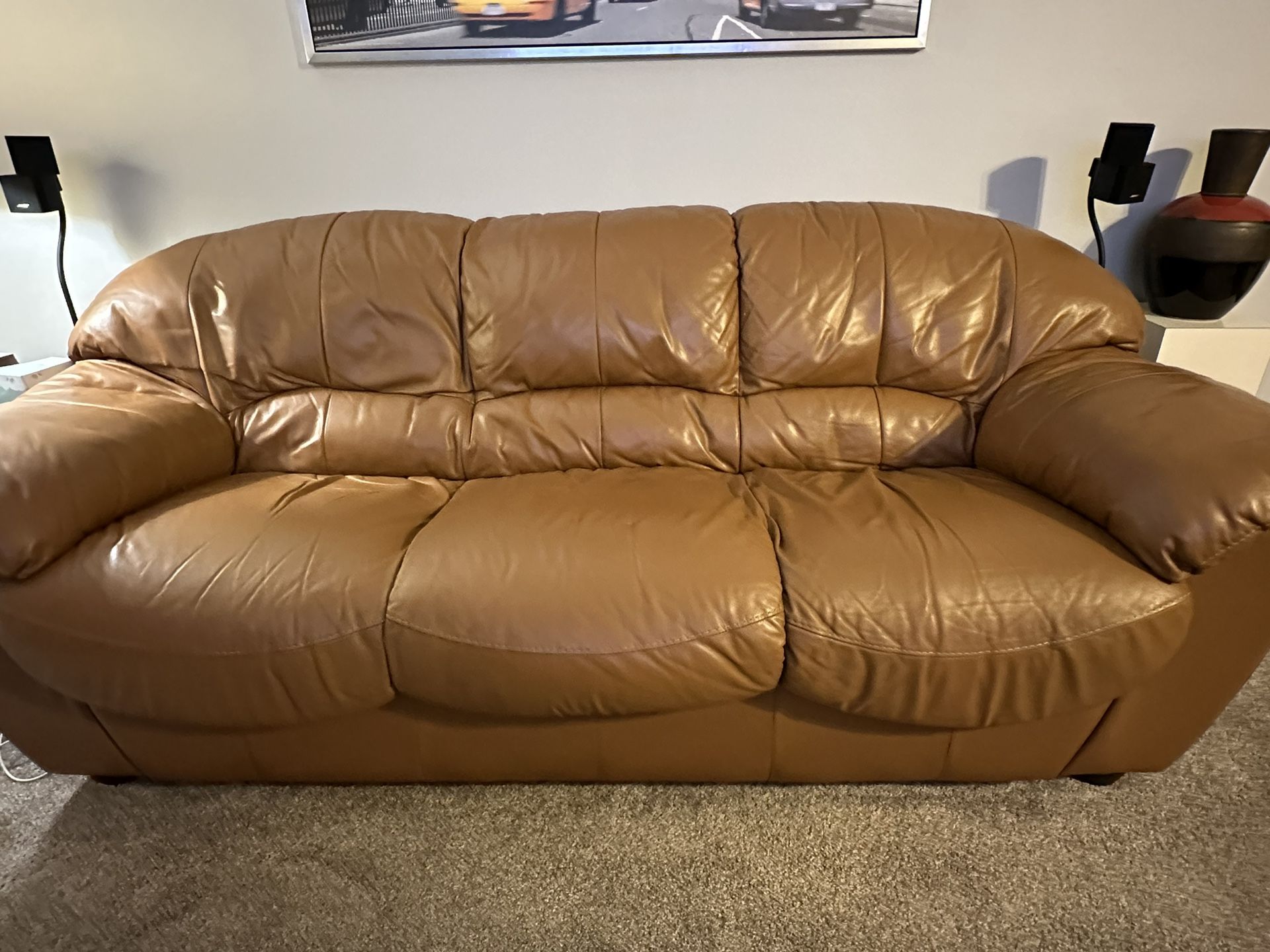 Used Leather Sofa 