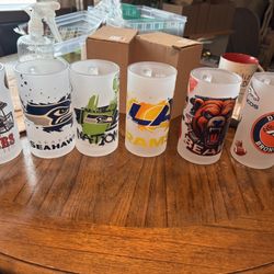 16oz Frosted Football Beer Mugs