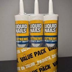 (Lot of 3) Liguid Nails 10 oz. Extreme Heavy Duty Construction Adhesive