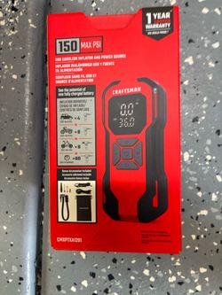 The Craftsman Portable 12-volt Air Inflator (Model CMXPTXA1201)