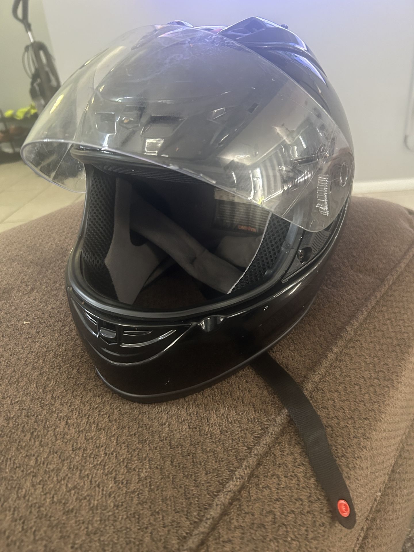 Motorcycle Black Helmet dot Extra Large 