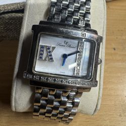 Lucien piccard Diamond & sapphire quartz watch