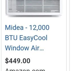 MIDEA AIR CONDITIONER 10,000 BTU