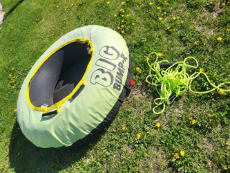 Big Bump - R heavy-duty towable Innertube, canvas cover, includes tow rope with handle