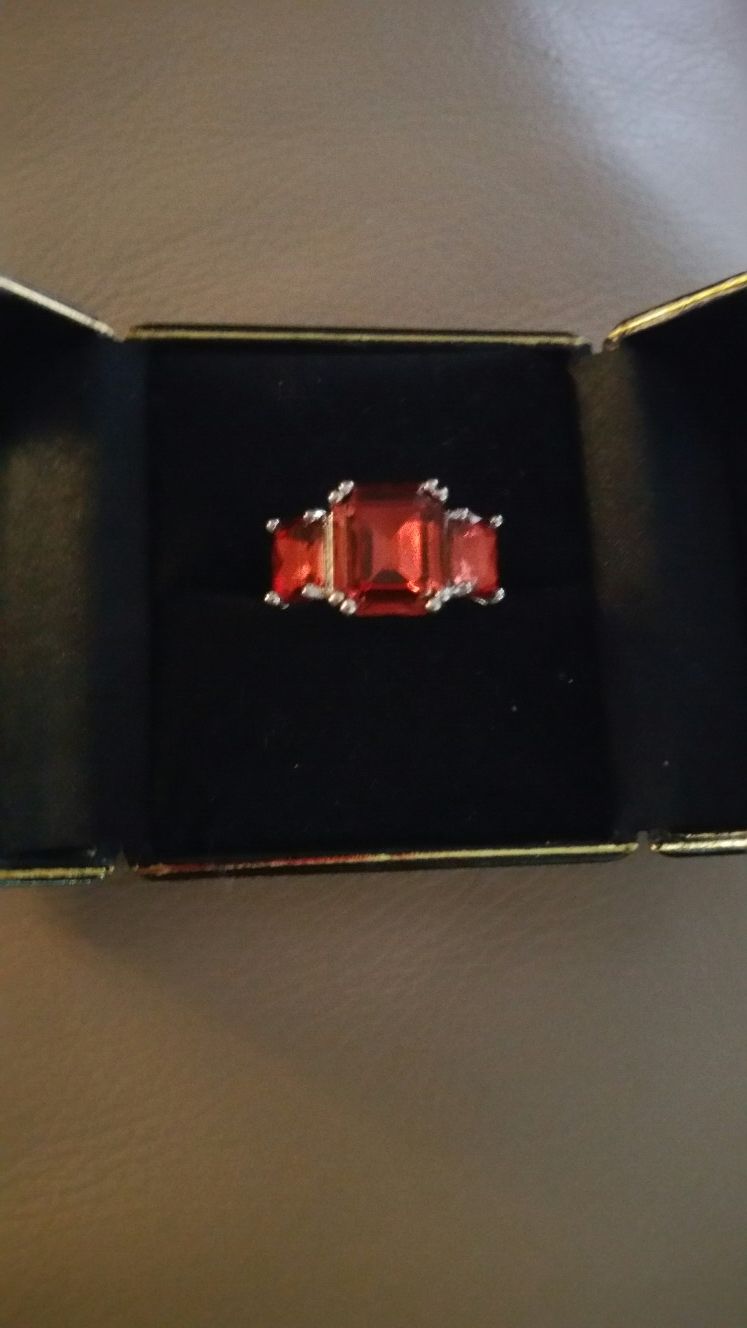 New Garnet ring