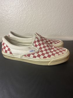 Vans Slip-On Red White Vintage