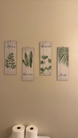 Four piece set of wall art. NEEDS TO BE GONE BY TODAY OR TOMORROW.