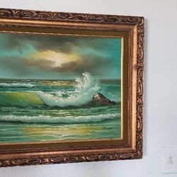 Vintage Seascape Oil painting