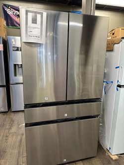 Samsung Bespoke 4 French Door Refrigerator With Beverage Center Take It Home $0 Initial Payment Read Description