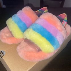 UGG Fluff Yeah Peach Bliss-kids Size 1