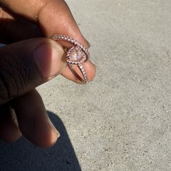 Pink 2pc Ring Set