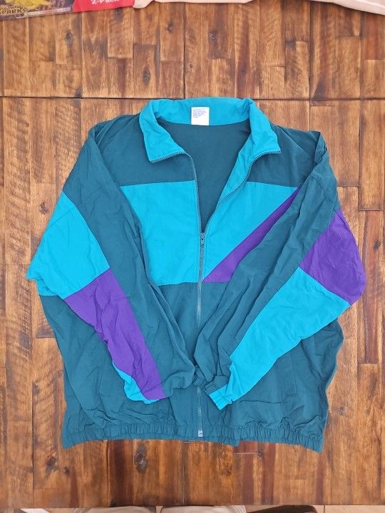 90s Windbreaker Retro Cheetah Mervyns Men's Size XXL