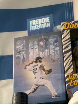 Clayton Kershaw 3k bobblehead & freddie freeman ring