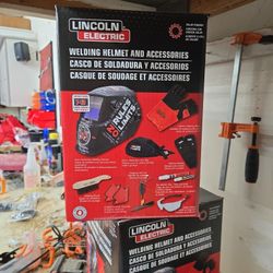 Lincoln Electric Welder Helmet And Accessorier (New)