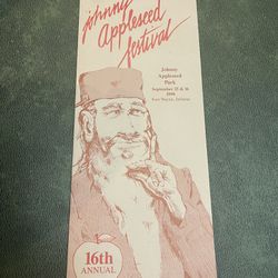 1990 Johnny Appleseed Fort Wayne IN Pamphlet  Thumbnail