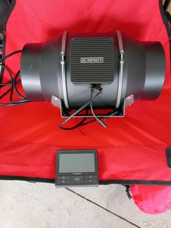 6 " Ac infinity inline fan w/ controller/monitor