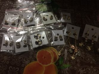 New gold plated earrings $4 each