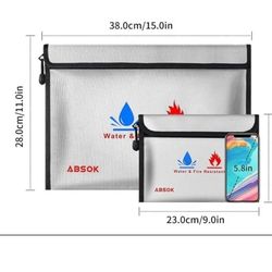 . Water And Fire Resistant Bags