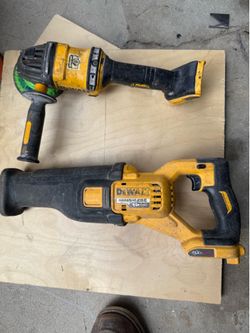 Dewalt Sawzall and grinder