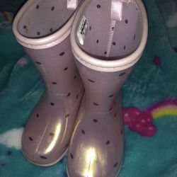 Rain boots girls 7c 