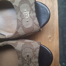 Coach Cork Wedge Shoes