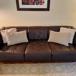 Macy's  Bonded Leather Couch