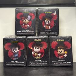 New Rare Funko Disney Mickey Mouse Mystery Mini Vinyl Figures Set Of 5