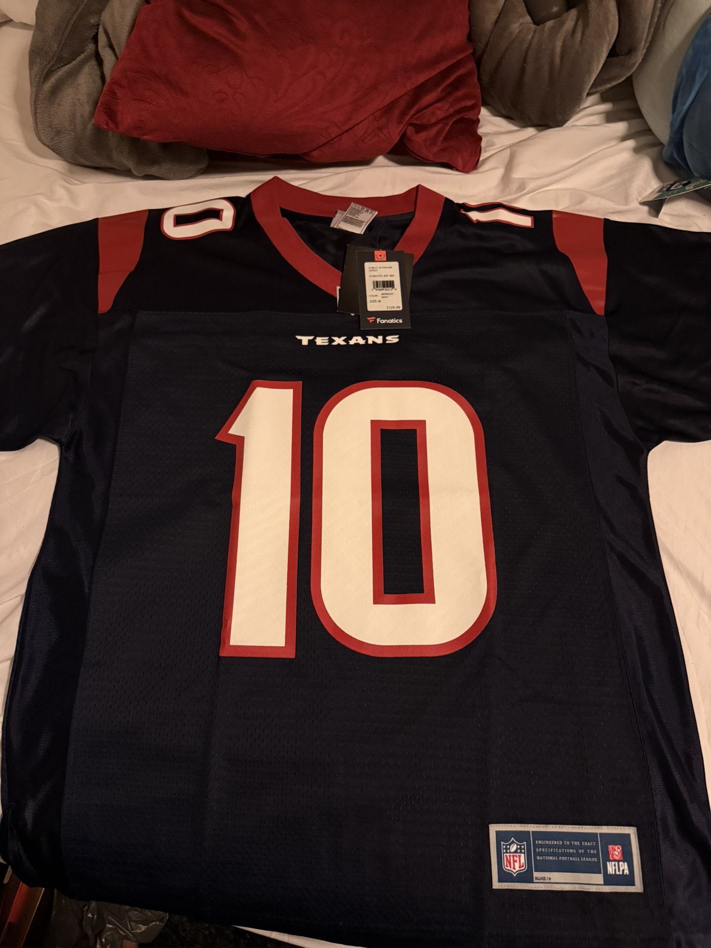 NFL Texans Davis Mills Jersey – M – BRAND NEW | $130 Retail | Game Day Gear