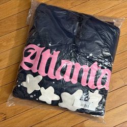 Navy blue Atlanta spider hoodie
