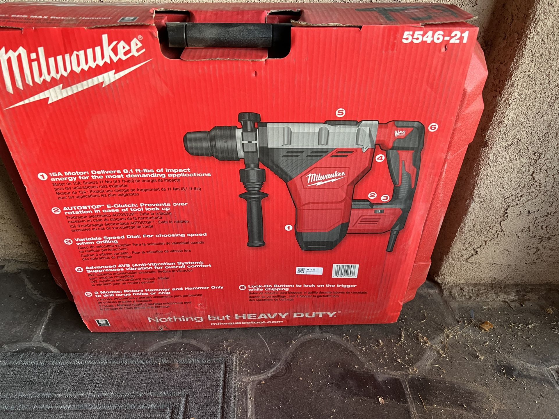 Milwaukee 15 Amp 1-3/4 in. SDS-Max Roto Hammer