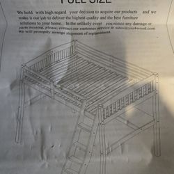 NEW FULL SIZE HIGH LOFT BED