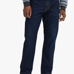 Levi's Mens 502 Regular Taper Fit Dark Wash Jeans - 32/32
