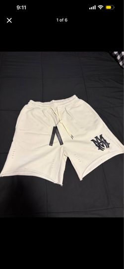 Amiri Cream MA Logo Shorts/ Size L