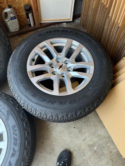 4-Goodyear Wrangler Tires on Silver Alloy Wheels
