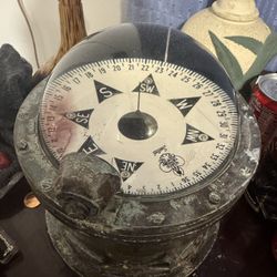 Sail Boat Compass 1970 Works Great 