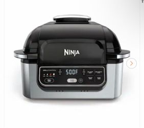 Ninja Foodi 5-in-1 Indoor Grill with 4 Qt. Air Fryer, Roast, Bake, Dehydrate and Cyclonic Grilling