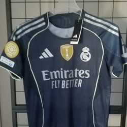 Adidas 2025/26 Real Madrid Away Jersey Authentic Size Large No Trade 