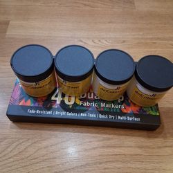 40 Fabric Markers Dual Tip/4 Bottles DeColourant