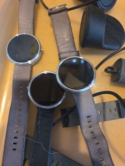 Motorola Moto 360 Smartwatches Lot of 3