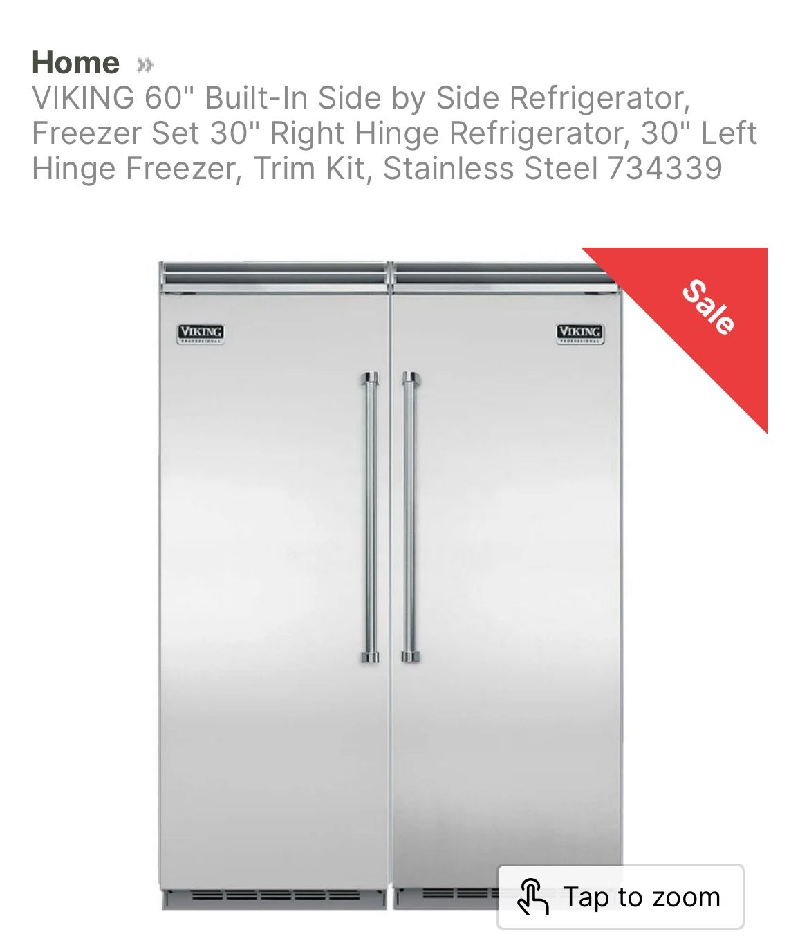 Viking Professional Series Refrigerator / Freezer