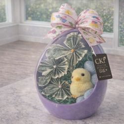 Custom Butterfly Garden Easter Egg 