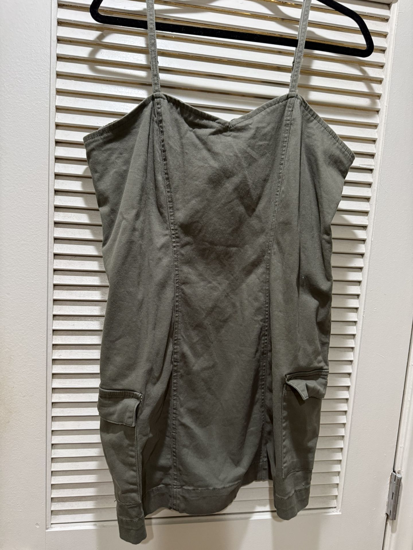 Olive Green Cargo Dress Size XL