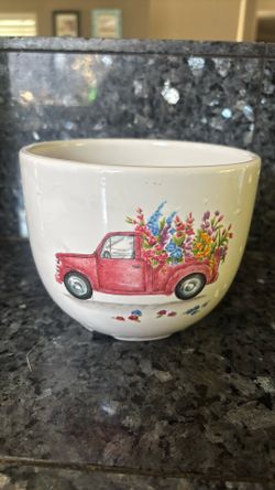 Plant Pot Red Truck