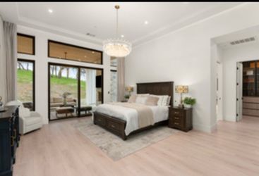 King bed and two nightstands