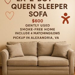 Cozy Luxury Meets Everyday Function – La-Z-Boy Queen Sofa Bed